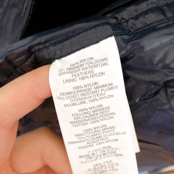Navy jcrew puff vest - Picture 2 of 4